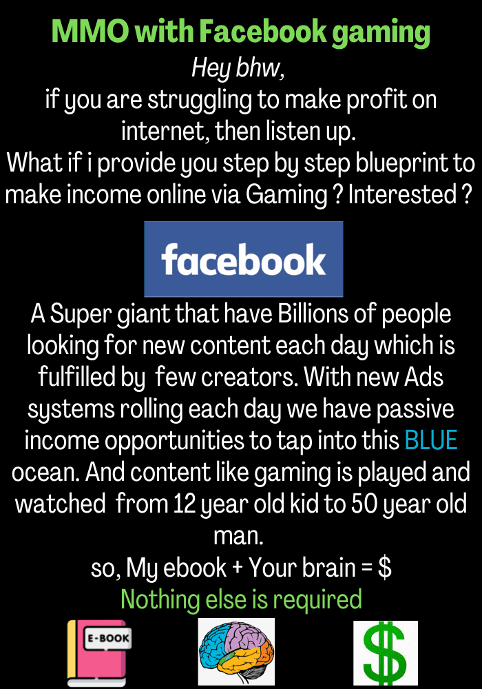 [BlackHatWorld] Простое руководство по заработку через Facebook Gaming (2022)