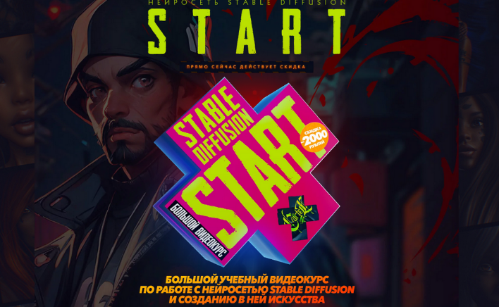 [Max Twain] Работе с нейросетью Start Stable Diffusion (2023)