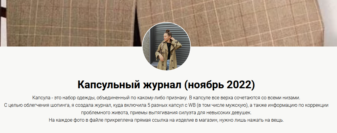 [Яна Лунькова] Капсульный журнал. Ноябрь (2022)